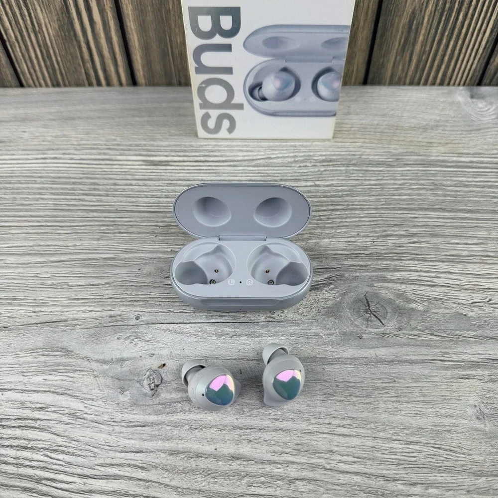 Samsung Galaxy Buds R170 Silver Wireless Bluetooth Earbuds Tested Working